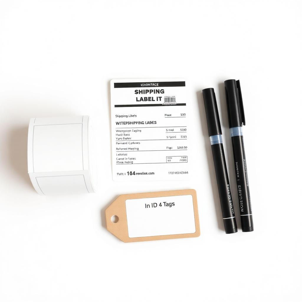 Shipping label + marker kit